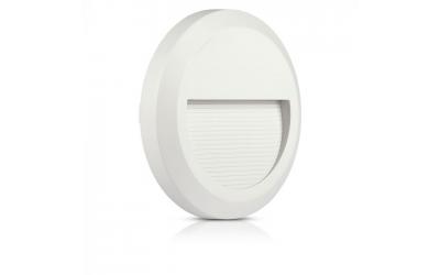 LED nástenné svietidlo kruh 2 W teplá biela biele IP65