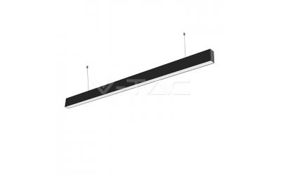 LED závesné lineárne svietidlo čierne 40 W studená biela 120 cm 