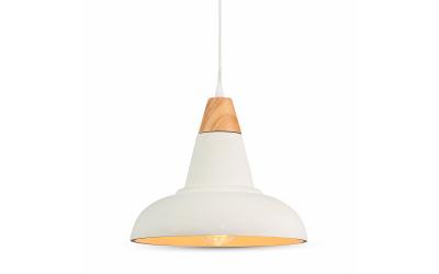 Betónový luster s dreveným vrškom 290 mm