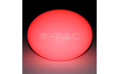 Nabíjateľné záhradné dekoratívne svietidlo ovál RGB 20x14 cm IP65