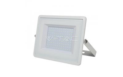LED reflektor 100 W denná biela 5 rokov záruka biely