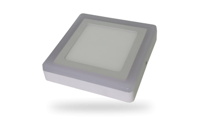 LED prisadený panel TWIN LED štvorec 6+2 W denná biela