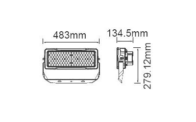 Profesionálny LED reflektor 250 W 120 lm/W MEANWELL studená biela s 5-ročnou zárukou