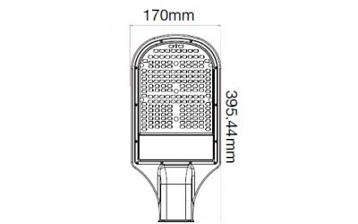 LED pouličné svietidlo 50 W denná biela šedé 3 roky záruka