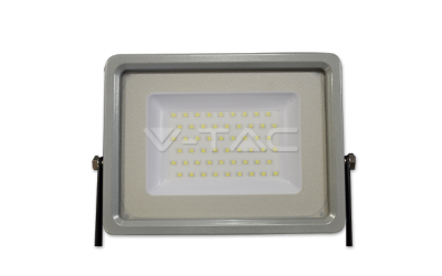 LED reflektor SLIM SMD 50 W denná biela šedo-čierne telo