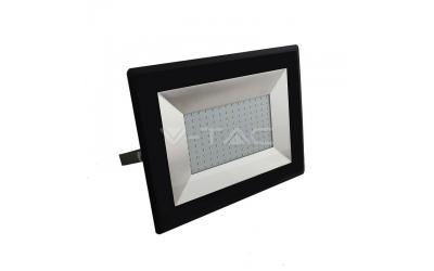 LED reflektor SLIM 100 W studená biela čierny