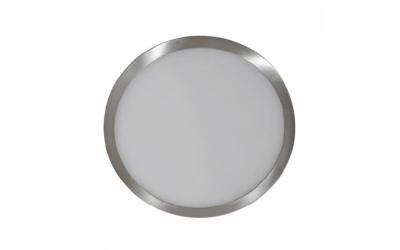 LED panel prisadený kruhový 12 W denná biela brúsený nikel