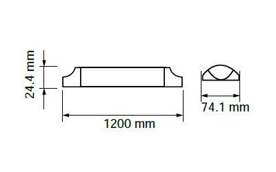 LED lineárne svietidlo 120 cm 30 W denná biela s 5-ročnou zárukou a vysokým výkonom