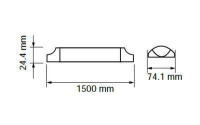 LED lineárne svietidlo 150 cm 38 W denná biela s 5-ročnou zárukou a vysokým výkonom