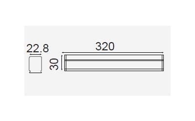 LED svietidlo T5 30 cm 4 W studená biela 5 rokov záruka