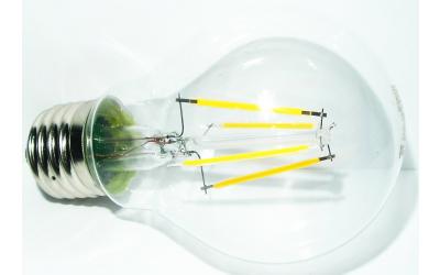 LED žiarovka filament E27 4W denná biela klasický tvar