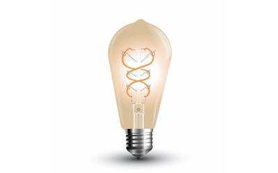 LED žiarovka E27 5 W ozdobná GOLD GLASS ST64 teplá biela (2200K)