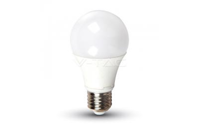 LED žiarovka E27 9 W teplá biela plastová