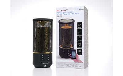 Bluetooth prenosný reproduktor FLAME čierny 2 x 3 W