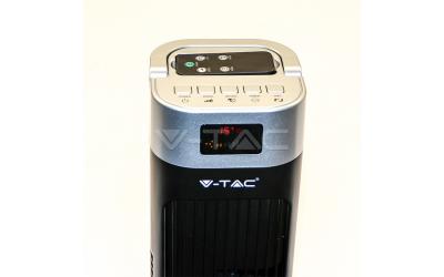 Ventilátor stojanový 120 cm 55 W s diaľkovým ovládaním čierny