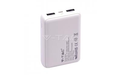 Powerbanka 10000 mAh biela s displejom