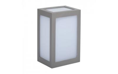LED nástenné svietidlo kváder 12 W denná biela IP65 šedé
