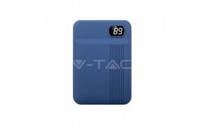 Powerbanka 10000 mAh tmavo-modrá s displejom