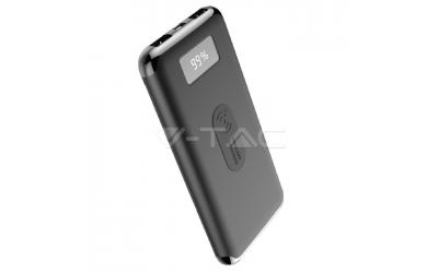 Powerbanka 10000 mAh čierna s bezdrôtovým nabíjaním