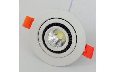 CALE LED downlight otočným telom 12 W teplá biela biele telo