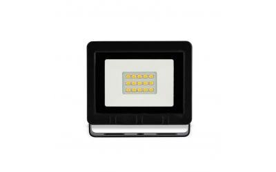 LED reflektor 10 W studená biela čierny