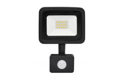 LED reflektor so senzorom 10 W studená biela čierny