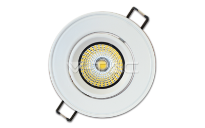 Bodové LED svietidlo s pohyblivým telom, 3 W, kruhové, studená biela