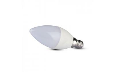 LED žiarovka E14 sviečka 7 W studená biela 5 rokov záruka