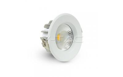 LED downlight kruh 10 W studená biela A++ vysokosvietivé