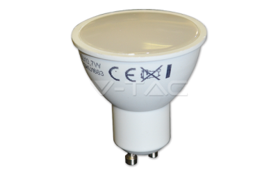LED žiarovka GU10 7 W teplá biela 110° mliečny difúzor