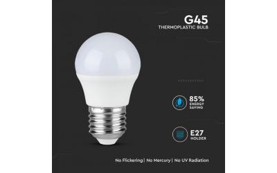 LED žiarovka E27 G45 5,5 W studená biela 5 rokov záruka