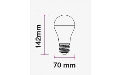 LED žiarovka E27 9 W denná biela so zabudovaným núdzovým zdrojom 3h