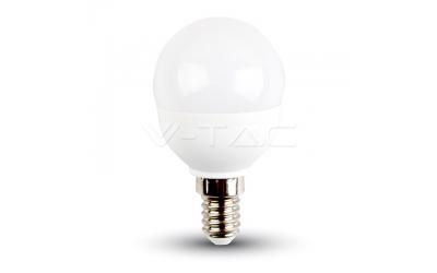 LED žiarovka E14 hruška 5,5 W teplá biela 