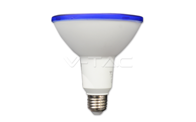 LED žiarovka E27 PAR38 15 W s krytím IP65 modrá