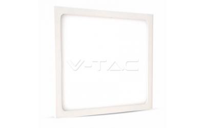 LED panel prisadený 12W SLIM teplá biela štvorcový biely