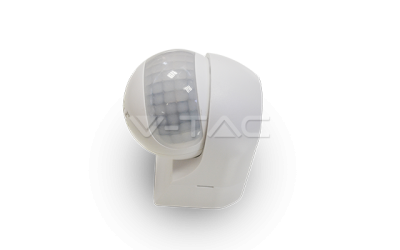 IR pohybový senzor biely s otočnou hlavou nástenný