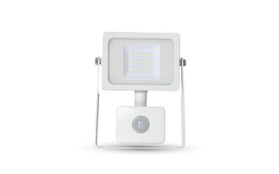 LED reflektor so senzorom 10 W studená biela biely