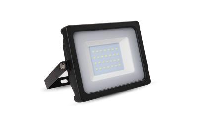 LED reflektor SLIM SMD 30 W, teplá biela, čierne telo