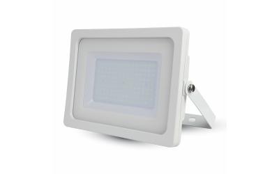 LED reflektor SLIM SMD 100 W teplá biela biely