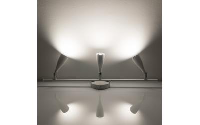Nástenný LED luster 3 x 4,5 W denná biela biely  