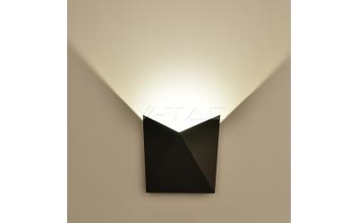 LED vonkajšie nástenné svietidlo TRIANGLE 5 W teplá biela čierne