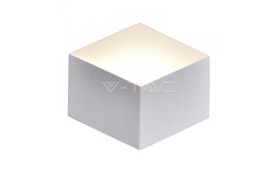 LED nástenné svietidlo kocka biela 3 W teplá biela