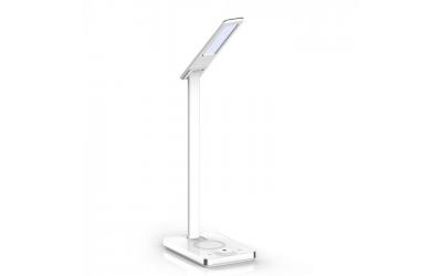 LED stolná lampička s bezdôtovou nabíjačkou 5 W meniteľná farba svetla stmievateľná biela