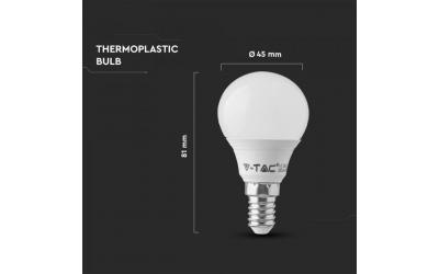 LED žiarovka E14 7 W studená biela 5 rokov záruka P45 plast