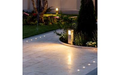 LED betónová záhradná lampa 12 W 3000K svetlá