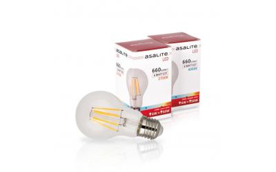 LED žiarovka filament E27 6 W teplá biela klasická číra