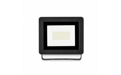 LED reflektor 30 W studená biela čierny