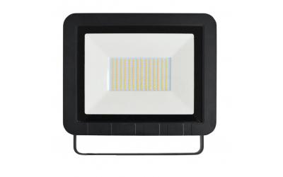 LED reflektor 100 W studená biela čierny