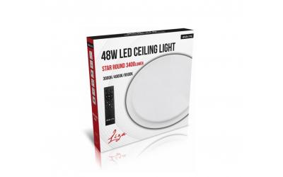 LED stropné svietidlo LIZA ROUND STAR 48 W so zmenou farby svetla a stmievaním cez DO 