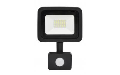 LED reflektor so senzorom 20 W denná biela čierny